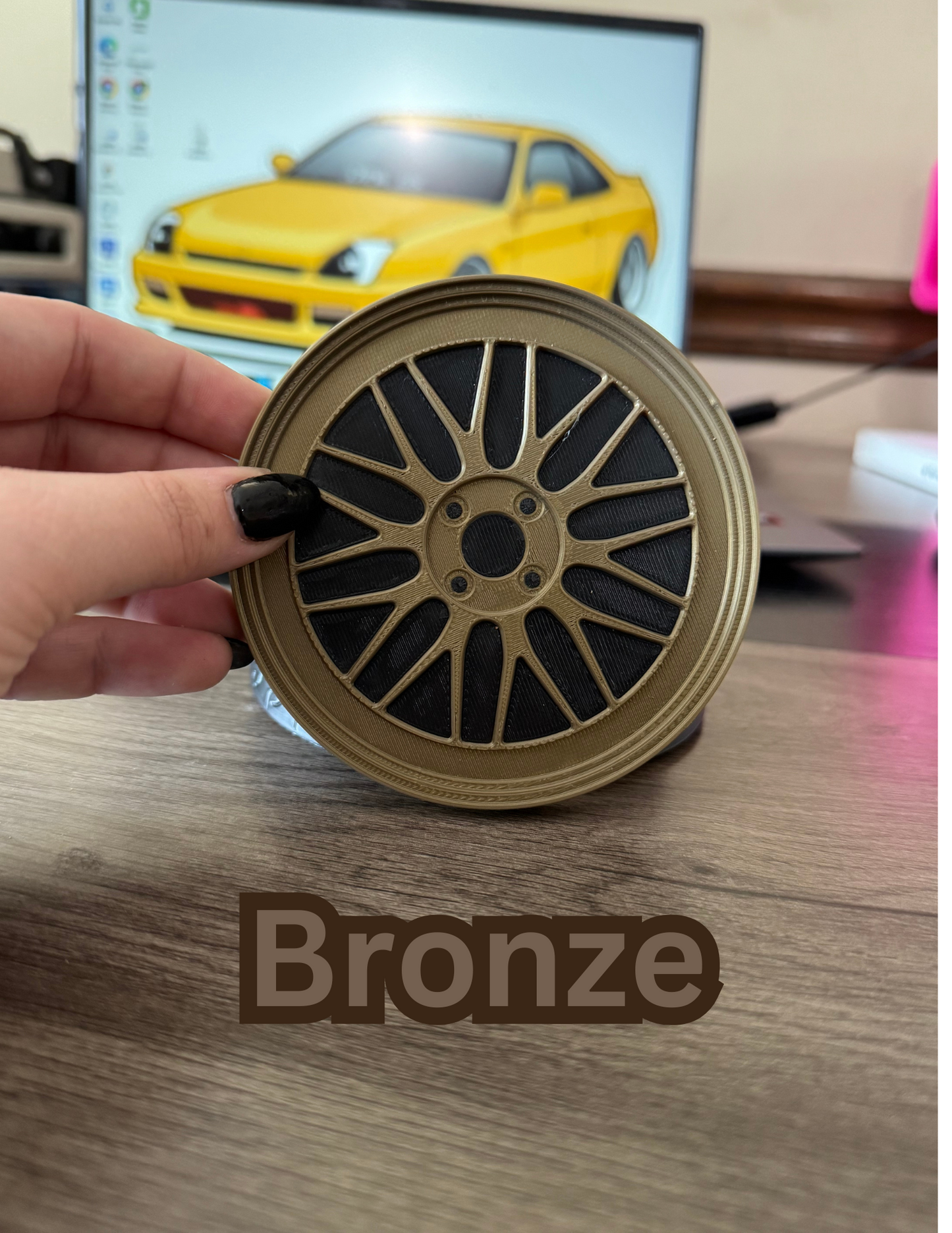 BBS RS Coasters - 4 Inch Diameter 3D Printed Plastic Coasters with Cork Backing, Lightweight Storage Base & Available in Various Colors - Set (Copy)