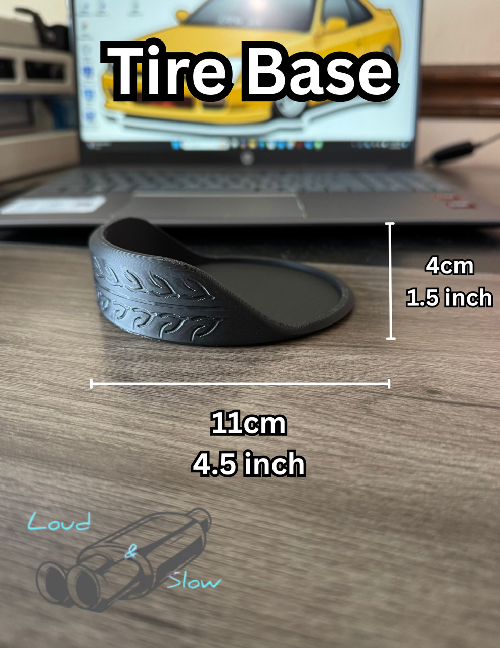 BBS RS Coasters - 4 Inch Diameter 3D Printed Plastic Coasters with Cork Backing, Lightweight Storage Base & Available in Various Colors - Set (Copy)