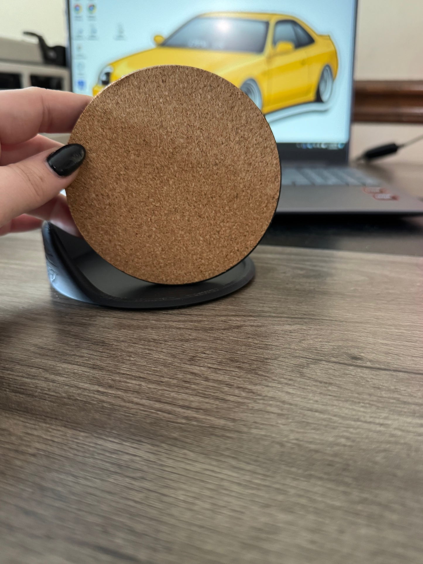 BBS RS Coasters - 4 Inch Diameter 3D Printed Plastic Coasters with Cork Backing, Lightweight Storage Base & Available in Various Colors - Set (Copy)
