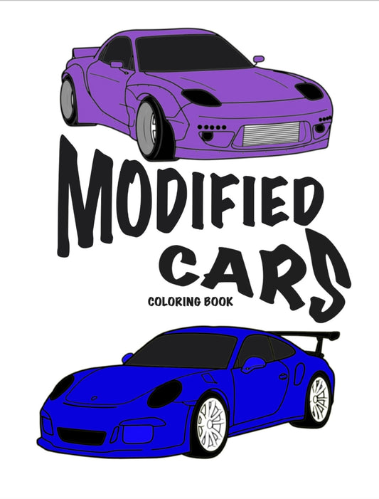 Modified Car Coloring Book