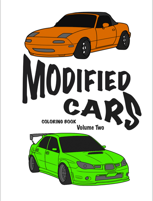 Modified Car Volume 2 Coloring Book