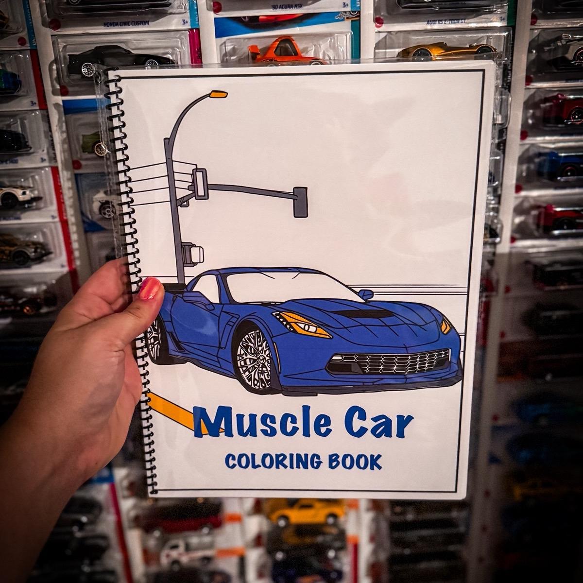 Muscle Car Coloring Book