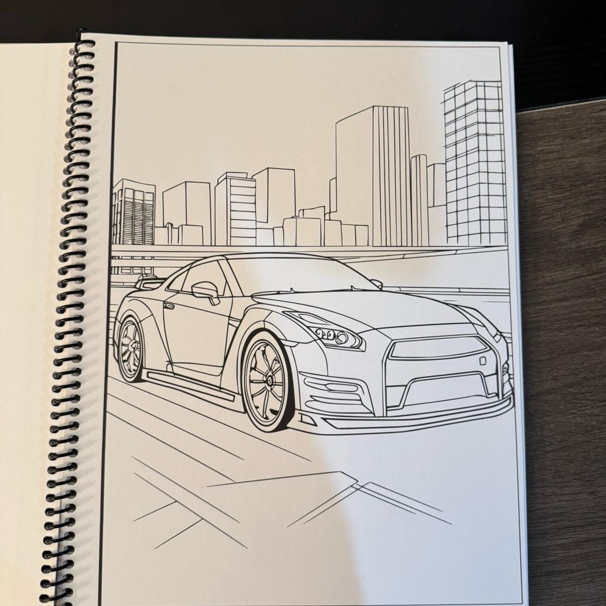 JDM Volume 3 Car Coloring Book