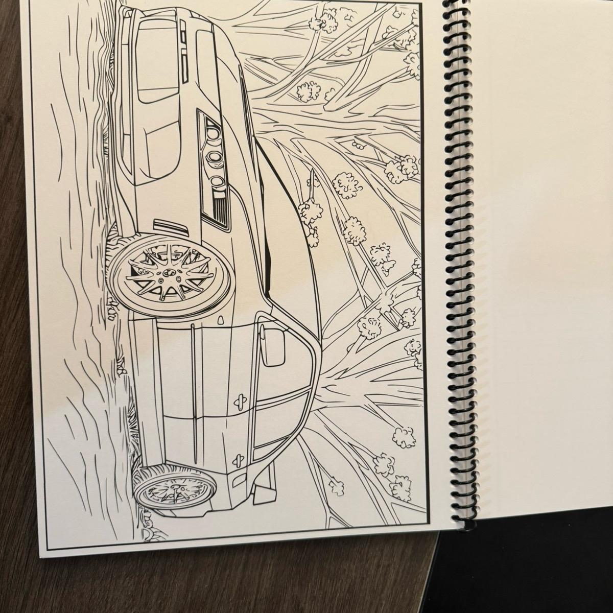 JDM Volume 3 Car Coloring Book