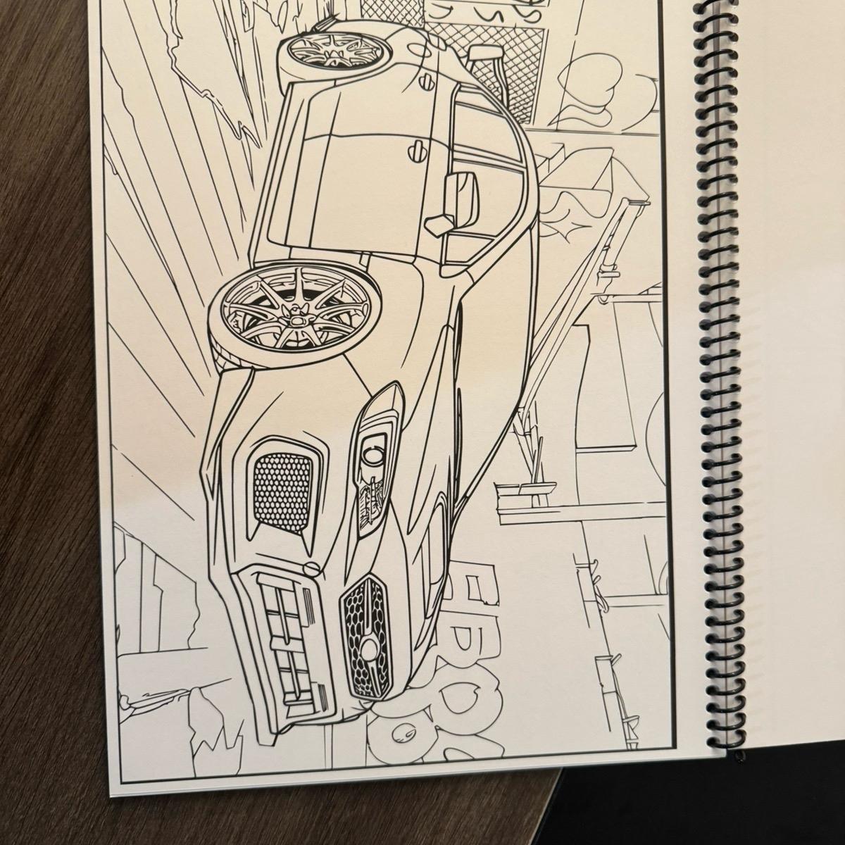 JDM Volume 3 Car Coloring Book