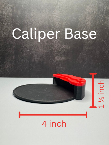 Caliper & Rotor - 4 Inch Diameter 3D Printed Plastic Coasters with Cork Backing, Lightweight Storage Base & Available in Various Colors