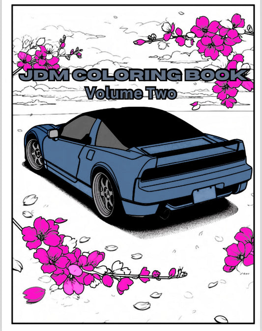 JDM Volume 2 Car Coloring Book