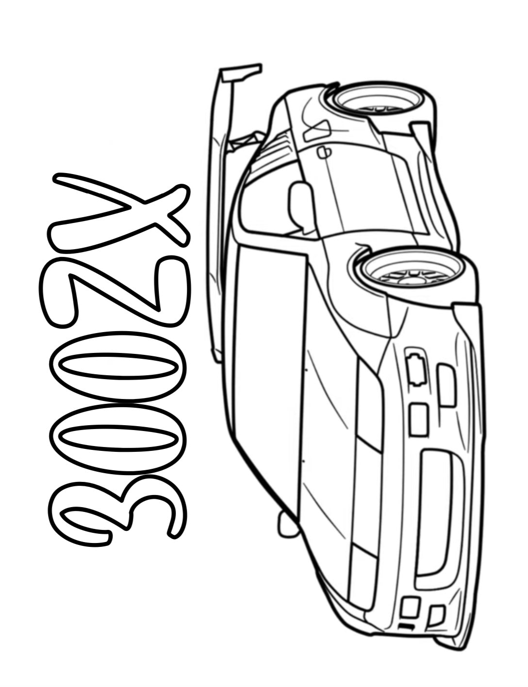 Modified Car Coloring Book