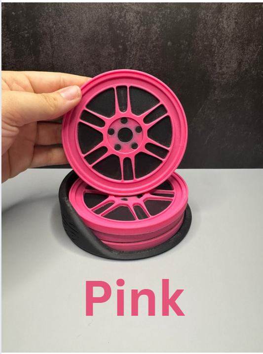 RPF1 - 4 Inch Diameter 3D Printed Plastic Coasters with Cork Backing, Lightweight Storage Base & Available in Various Colors