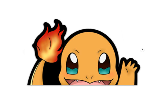 Charmander Rearview Mirror Sticker