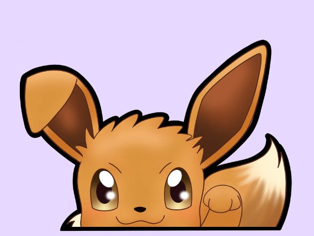 Eevee Rearview Mirror Sticker