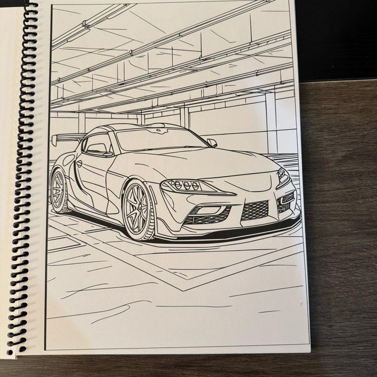 JDM Volume 3 Car Coloring Book