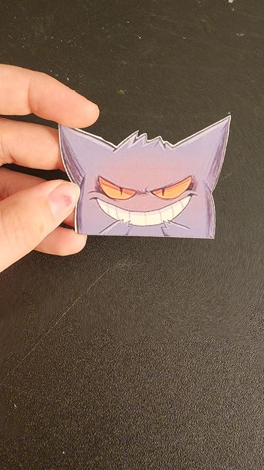 Gengar Rearview Mirror Sticker